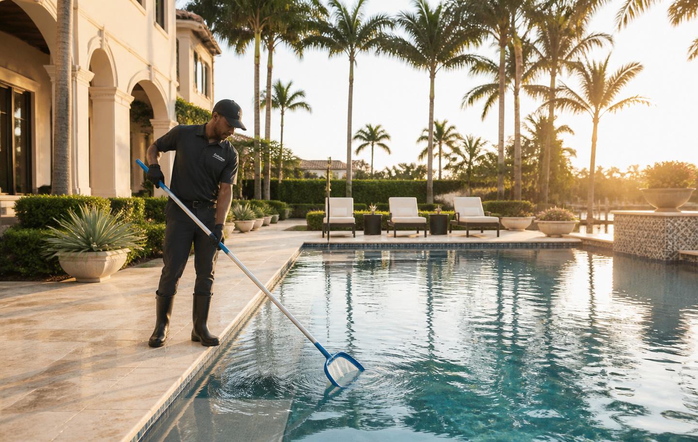 Editorial photograph illustrating the guide: What Pool Maintenance Actually Costs in South Florida