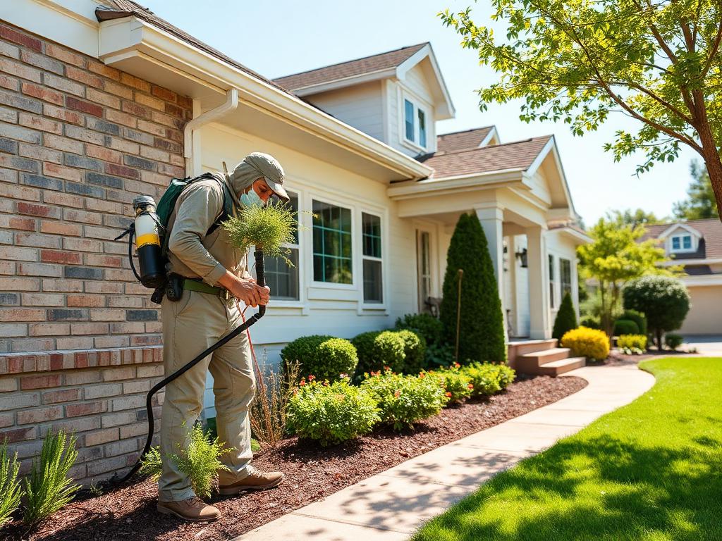 Pest Control professional at work in Sunrise, Florida