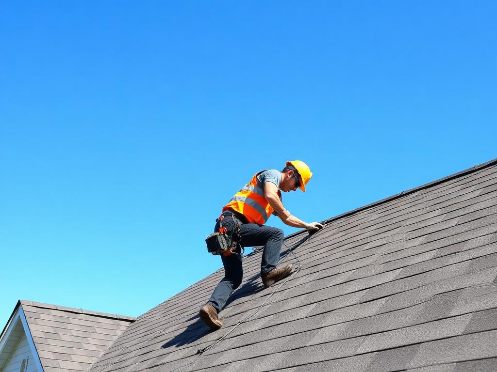 Roofing professional at work in Davie, Florida
