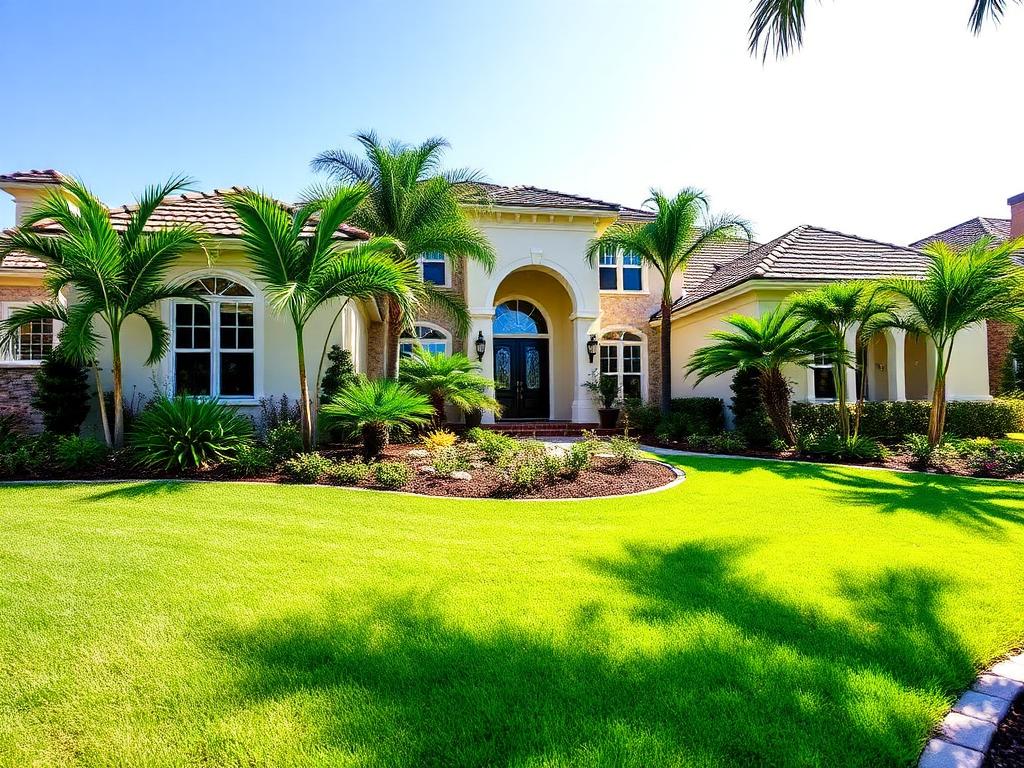 Landscaping professional at work in Plantation, Florida